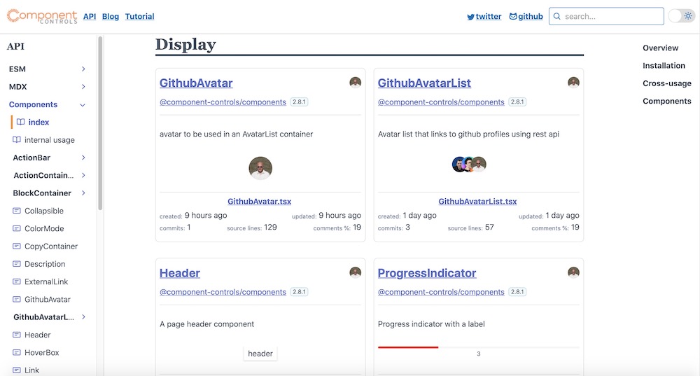 Introducing Component Catalogs